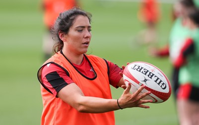 010421 - Wales Women Rugby Squad Training session - Georgia Evans of Wales during training session ahead of the start of the Women's Six Nations