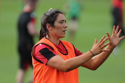 010421 - Wales Women Rugby Squad Training session - Georgia Evans of Wales during training session ahead of the start of the Women's Six Nations