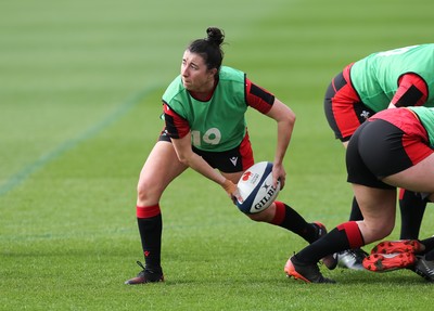 010421 - Wales Women Rugby Squad Training session - Jess Roberts of Wales during training session ahead of the start of the Women's Six Nations