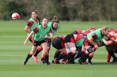 010421 - Wales Women Rugby Squad Training session - Jess Roberts of Wales during training session ahead of the start of the Women's Six Nations