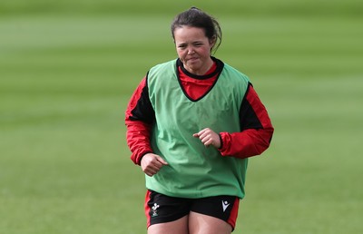 010421 - Wales Women Rugby Squad Training session - Megan Davies of Wales during training session ahead of the start of the Women's Six Nations