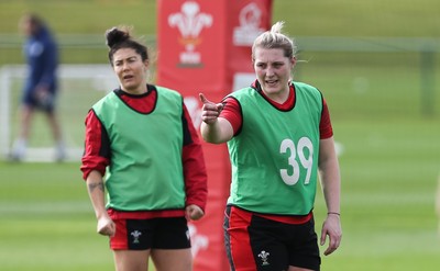 010421 - Wales Women Rugby Squad Training session - Teleri Wyn Davies of Wales during training session ahead of the start of the Women's Six Nations