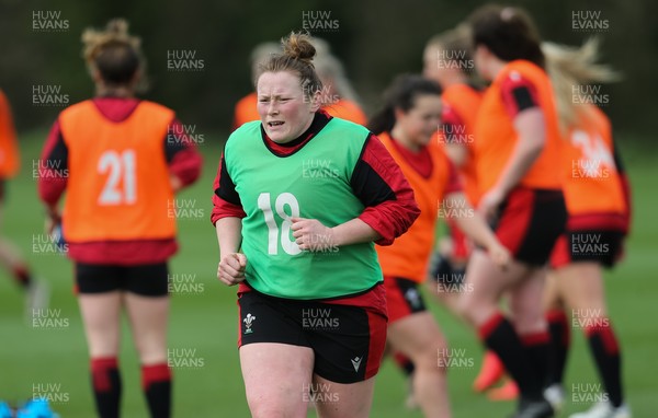 010421 - Wales Women Rugby Squad Training session - Caryl Thomas of Wales during  training session ahead of the start of the Women's Six Nations