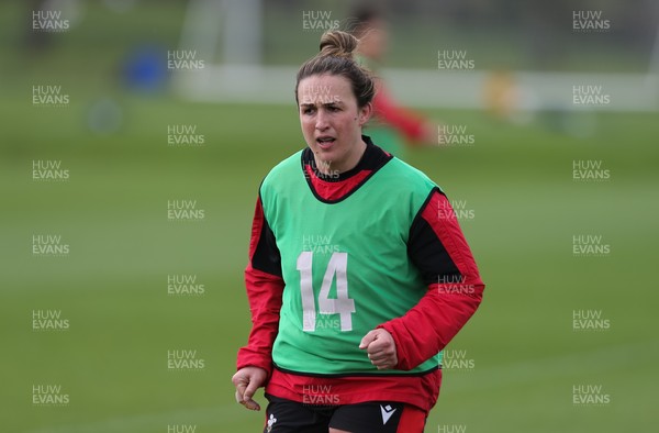 010421 - Wales Women Rugby Squad Training session - Siwan Lillicrap of Wales during  training session ahead of the start of the Women's Six Nations