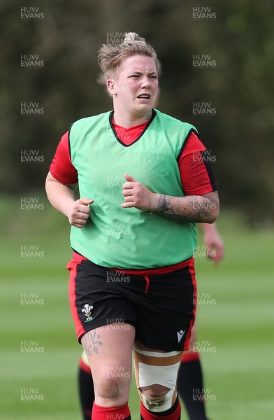 010421 - Wales Women Rugby Squad Training session - Donna Rose of Wales during training session ahead of the start of the Women's Six Nations