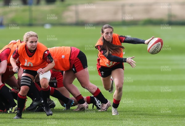 010421 - Wales Women Rugby Squad Training session - Jade Knight of Wales during training session ahead of the start of the Women's Six Nations