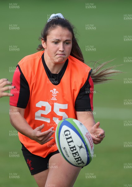 210922 - Wales Women RWC Training Session - Kayleigh Powell during a training session ahead of departure to New Zealand for the Rugby World Cup