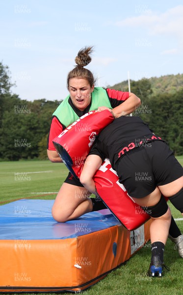 210922 - Wales Women RWC Training Session - Siwan Lillicrap during a training session ahead of departure to New Zealand for the Rugby World Cup