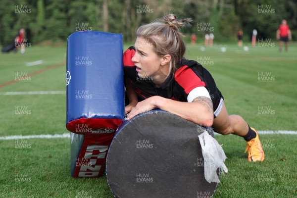 210922 - Wales Women RWC Training Session - Keira Bevan during a training session ahead of departure to New Zealand for the Rugby World Cup