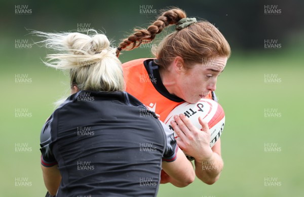250423 - Wales Women Rugby Training Session - Lisa Neumann during a training session ahead of the TicTok Women’s 6 Nations match against Italy