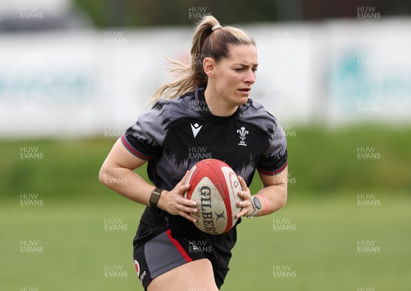 250423 - Wales Women Rugby Training Session - Kerin Lake during a training session at Parma Rugby Club ahead of the TicTok Women’s 6 Nations match against Italy