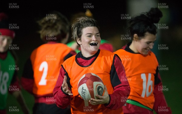 291020 - Wales Women Rugby Squad Training Session - Bethan Lewis during training session
