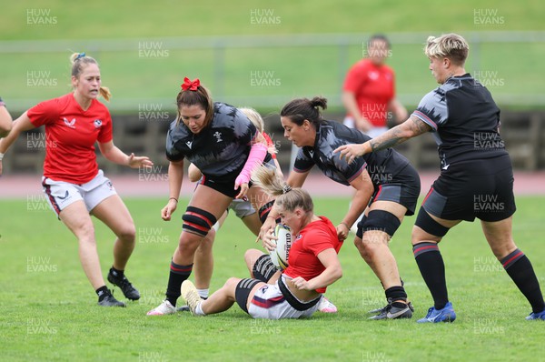 300922 - Wales Women Rugby Training Session - during a combined training session with USA ahead of the start of the Women’s Rugby World Cup