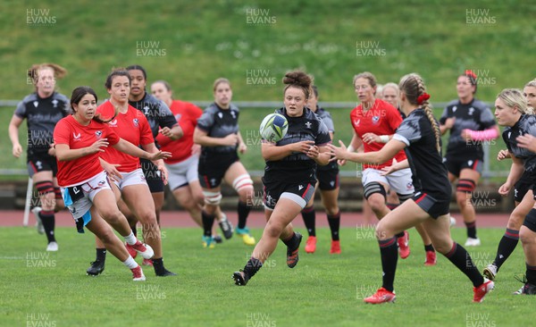 300922 - Wales Women Rugby Training Session - Wales’ Lleucu George during a combined training session with USA ahead of the start of the Women’s Rugby World Cup