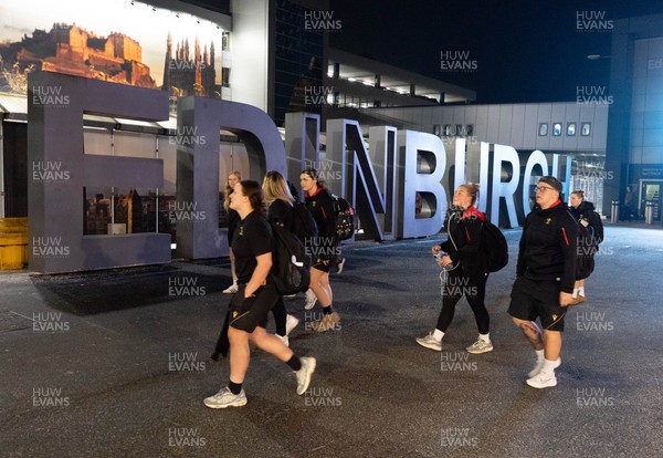 200325  Wales Women Rugby Squad travel to Edinburgh - The Wales Women’s Squad arrive in Edinburgh for the opening match of the Women’s 6 Nations against Scotland