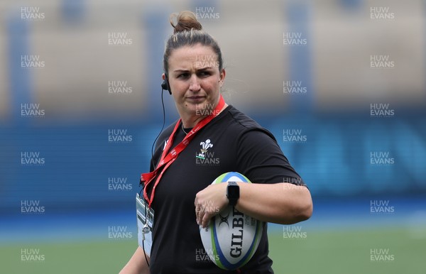 270724 - Wales Women U18 v USA Women U18 - Wales head coach Siwan Lillicrap