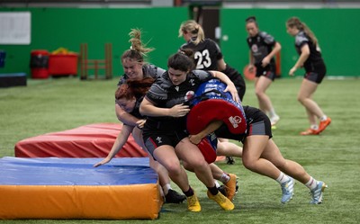 250625  Wales Women U20 Training Session - Wales Women U20 squad members during a training session ahead of their U20 Six Nations festival