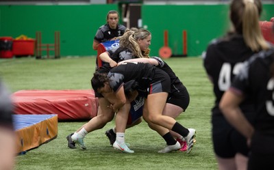 250625  Wales Women U20 Training Session - Wales Women U20 squad members during a training session ahead of their U20 Six Nations festival