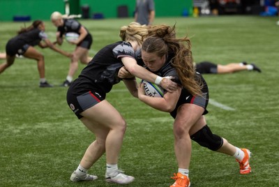 250625  Wales Women U20 Training Session - Wales Women U20 squad members during a training session ahead of their U20 Six Nations festival