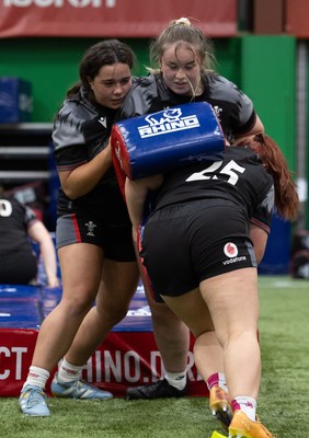 250625  Wales Women U20 Training Session - Wales Women U20 squad members during a training session ahead of their U20 Six Nations festival