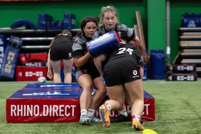 250625  Wales Women U20 Training Session - Wales Women U20 squad members during a training session ahead of their U20 Six Nations festival