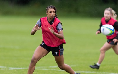 250625  Wales Women U20 Training Session - Nia Fajeyisan during a training session ahead of their U20 Six Nations festival