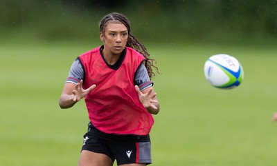250625  Wales Women U20 Training Session - Nia Fajeyisan during a training session ahead of their U20 Six Nations festival