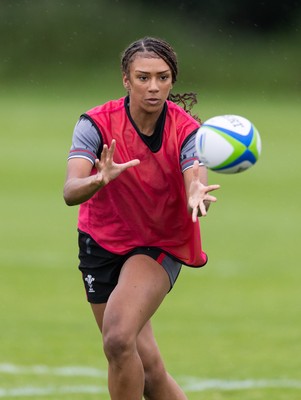 250625  Wales Women U20 Training Session - Nia Fajeyisan during a training session ahead of their U20 Six Nations festival