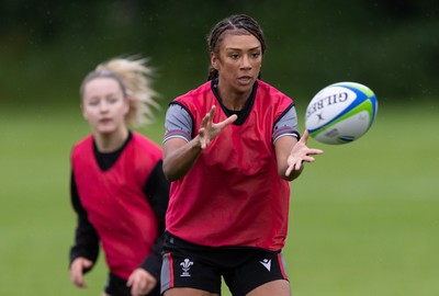 250625  Wales Women U20 Training Session - Nia Fajeyisan during a training session ahead of their U20 Six Nations festival