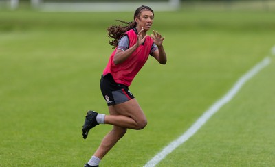 250625  Wales Women U20 Training Session - Nia Fajeyisan during a training session ahead of their U20 Six Nations festival
