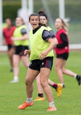 250625  Wales Women U20 Training Session - Branwen Metcalfe during a training session ahead of their U20 Six Nations festival