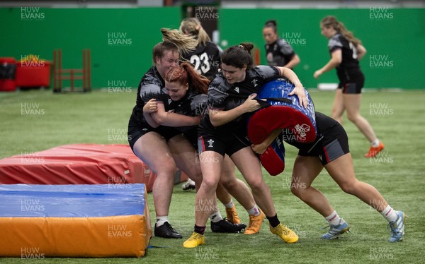 250625  Wales Women U20 Training Session - Wales Women U20 squad members during a training session ahead of their U20 Six Nations festival