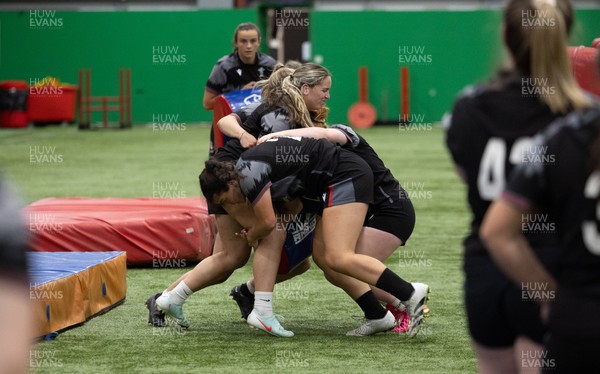 250625  Wales Women U20 Training Session - Wales Women U20 squad members during a training session ahead of their U20 Six Nations festival
