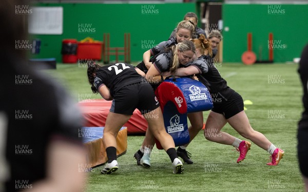 250625  Wales Women U20 Training Session - Wales Women U20 squad members during a training session ahead of their U20 Six Nations festival