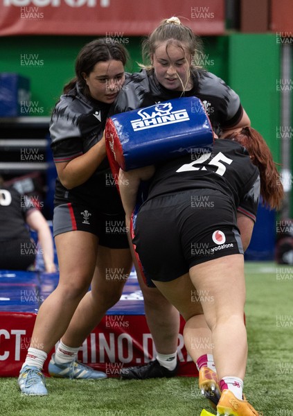 250625  Wales Women U20 Training Session - Wales Women U20 squad members during a training session ahead of their U20 Six Nations festival