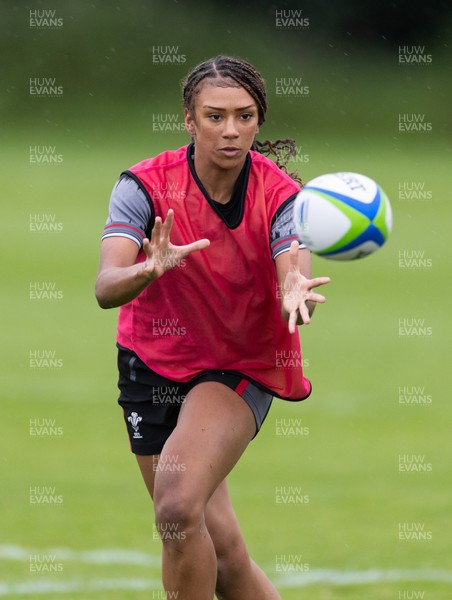 250625  Wales Women U20 Training Session - Nia Fajeyisan during a training session ahead of their U20 Six Nations festival