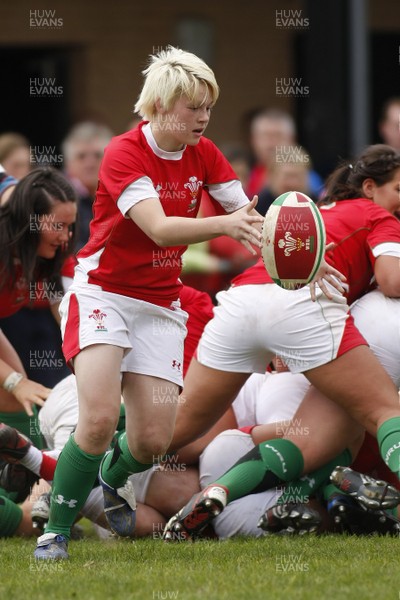 09.05.10 Wales v England - Womens' Under 20's - Wales' Yasmin Yeung clears the ball. 