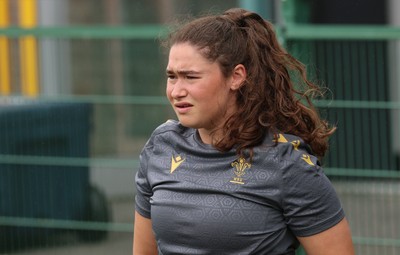 050725  Wales Women U20 v Ireland Women U20, Women’s U20 Six Nations Summer Series - Gwennan Hopkins of Wales during warm up