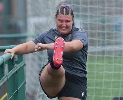 050725  Wales Women U20 v Ireland Women U20, Women’s U20 Six Nations Summer Series - Stella Orrin of Wales during warm up