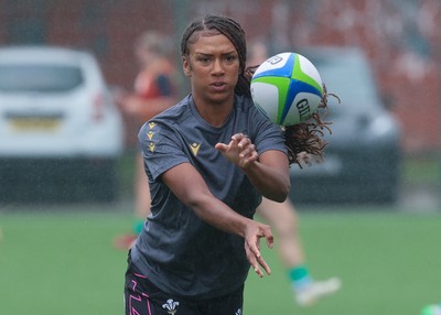 050725  Wales Women U20 v Ireland Women U20, Women’s U20 Six Nations Summer Series - Nia Fajeyisan of Wales during warm up