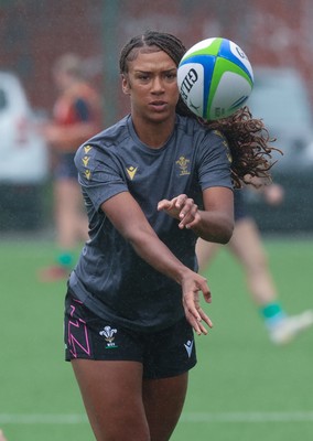 050725  Wales Women U20 v Ireland Women U20, Women’s U20 Six Nations Summer Series - Nia Fajeyisan of Wales during warm up