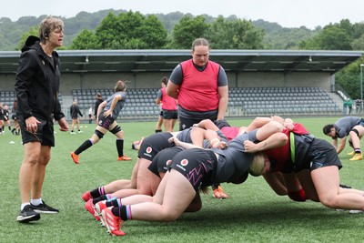 050725  Wales Women U20 v Ireland Women U20, Women’s U20 Six Nations Summer Series - The Wales team during warm up