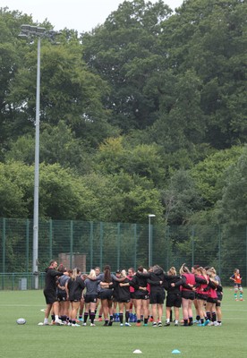 050725  Wales Women U20 v Ireland Women U20, Women’s U20 Six Nations Summer Series - The Wales team during warm up