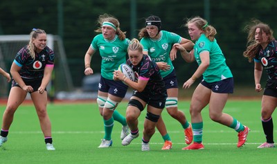 050725  Wales Women U20 v Ireland Women U20, Women’s U20 Six Nations Summer Series - Lottie Buffery-Latham of Wales breaks away