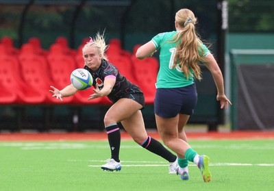 050725  Wales Women U20 v Ireland Women U20, Women’s U20 Six Nations Summer Series - Seren Singleton of Wales looks to attack