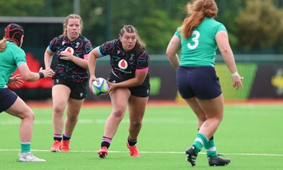 050725  Wales Women U20 v Ireland Women U20, Women’s U20 Six Nations Summer Series - Stella Orrin of Wales looks to attack