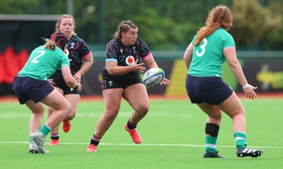 050725  Wales Women U20 v Ireland Women U20, Women’s U20 Six Nations Summer Series - Stella Orrin of Wales looks to attack