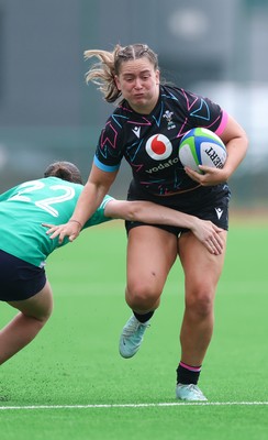 050725  Wales Women U20 v Ireland Women U20, Women’s U20 Six Nations Summer Series - Freya Bell of Wales charges forward