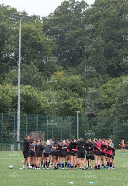 050725  Wales Women U20 v Ireland Women U20, Women’s U20 Six Nations Summer Series - The Wales team during warm up