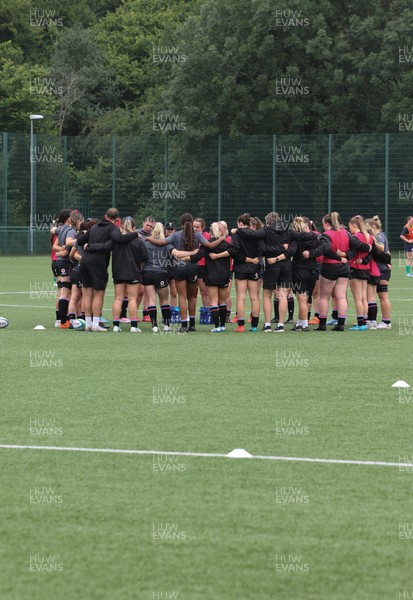 050725  Wales Women U20 v Ireland Women U20, Women’s U20 Six Nations Summer Series - The Wales team during warm up